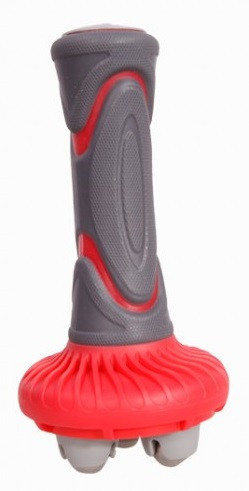 Масажний ролик LiveUp, сірий/червоний, фото 1