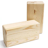 Кирпичик блок для йоги Кедр деревянный