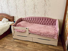 Ліжко "Л-9" односпальне дитяче (підліткове) з м'якими спинками та висувними ящиками, фото 2