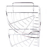 Полиця для ванної Besser кутова 58х22х22см KM-0435E, фото 3