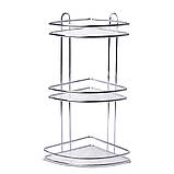 Полиця для ванної Besser кутова 58х25х25см KM-0436D, фото 5