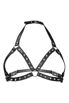 Портупея з металевими шипами Fetish Tentation Sexy Adjustable Chest Harness gigante.com.ua