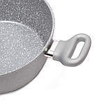 Каструля з кришкою Kamille KM-4281GR 4.0л Каструля з литого алюмінію Каструля з гранітним покриттям, фото 5