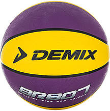 М'яч баскетбольний Demix, фіолетовий/жовтий, 7