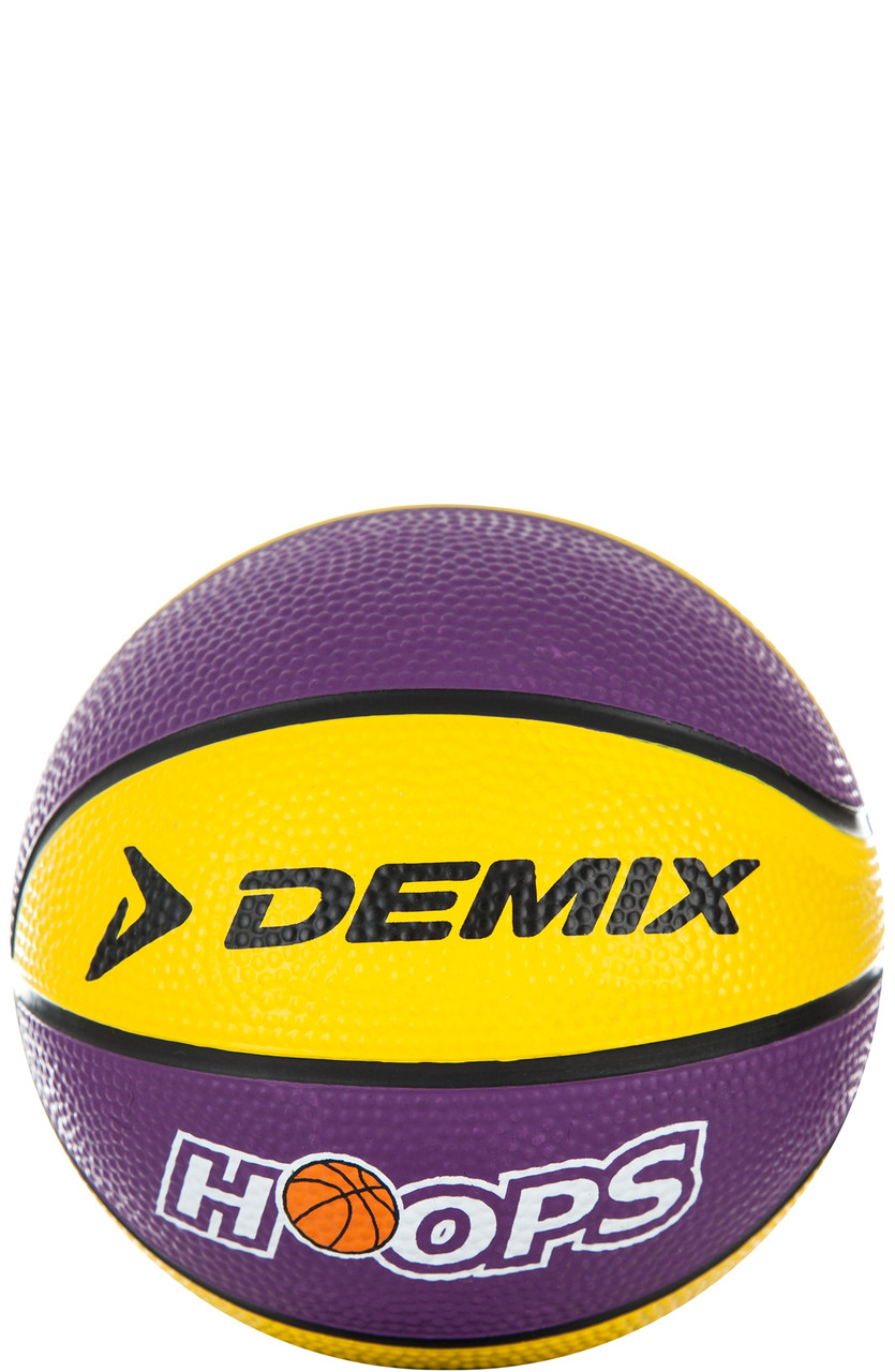 М'яч баскетбольний міні Demix, фіолетовий/жовтий, 1