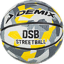 М'яч баскетбольний Demix Street, сірий/жовтий, 7