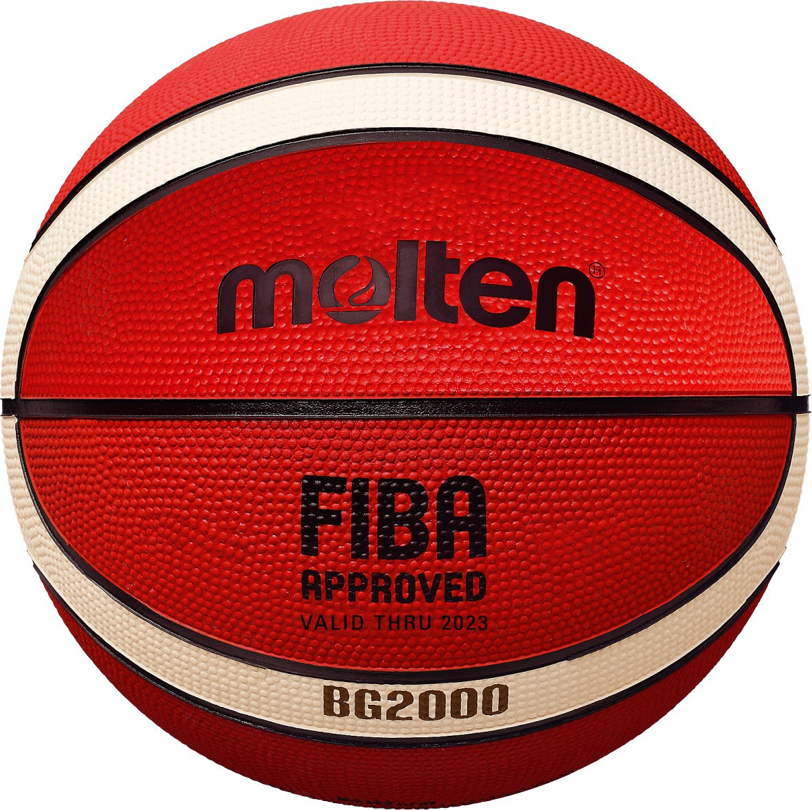 М'яч баскетбольний Molten FIBA BG2000, Коричневий, 7
