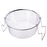 Набір каструля і друшляк Kamille з нержавіючої сталі 3 предмета для індукції і газу (6.5 л) KM-4514S, фото 4