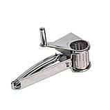 Механічна терка для сиру Kamille KM-5094 19.5х10х8 см Компактна терка для сиру Терка з нержавіючої сталі, фото 2