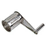 Механічна терка для сиру Kamille KM-5094 19.5х10х8 см Компактна терка для сиру Терка з нержавіючої сталі, фото 4