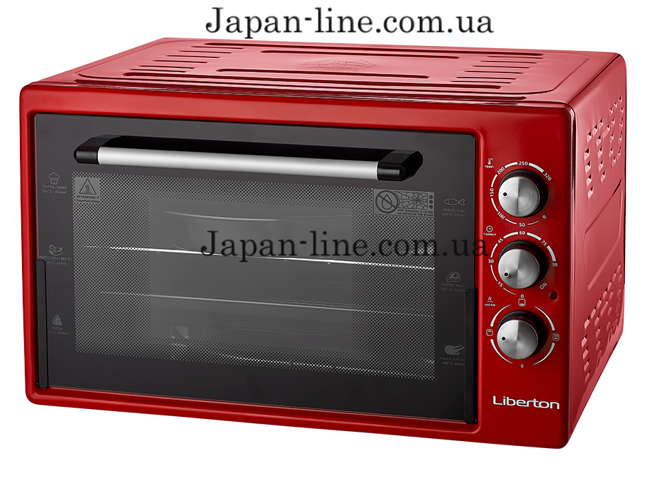 Електродуховка Liberton  LEO-421 Red  42 л. 1500 Вт.