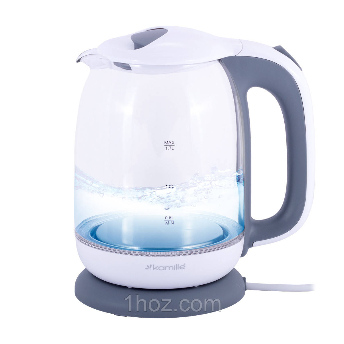 Чайник електричний Kamille KM-1720G 1,7л Електричний чайник Чайник скляний електричний