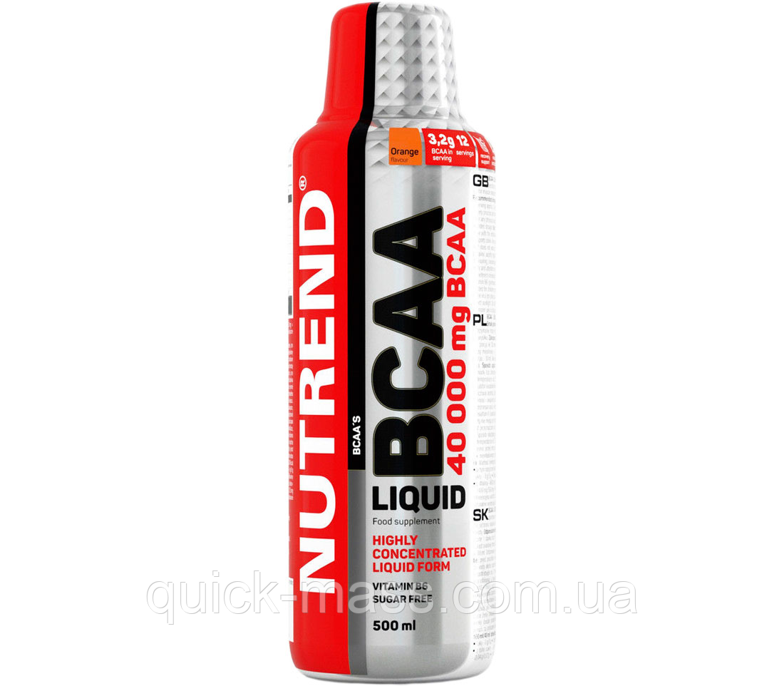 Рідкі BCAA амінокислоти Nutrend BCAA liquid 500 мл