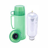 Термос Kamille 600мл пластиковий зі скляною колбою KM-2071, фото 8