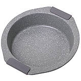 Форма для запікання Kamille KM-6034A Сірий 28.5*26.5 см Форма з вуглецевої сталі Зручна форма для випічки, фото 3