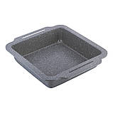 Форма для запікання Kamille Чорний мармур 30.3*26.7*6см з вуглецевої сталі KM-6035A, фото 9