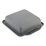 Форма для запікання Kamille Чорний мармур 30.3*26.7*6см з вуглецевої сталі KM-6035A, фото 4