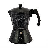 Гейзерна кавоварка Kamille Мармур 450мл з алюмінію з широким індукційним дном KM-2513MR, фото 10