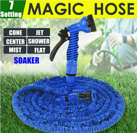Шланг для поливу розтяжний з розпилювачем Magic Hose 7м, фото 1