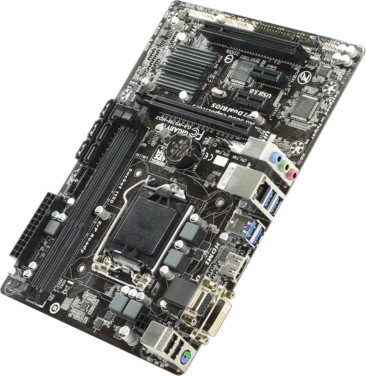 Материнська плата GIGABYTE GA-H97M-HD3 (s1150, H81, PCIe 2.0 x16) +планка