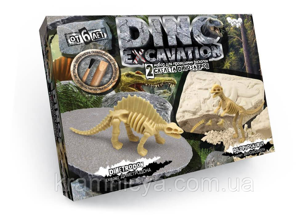 Розкопки динозаврів міні Диметродон + Діалофозавр, Dino Excavation (DEX-01-05)