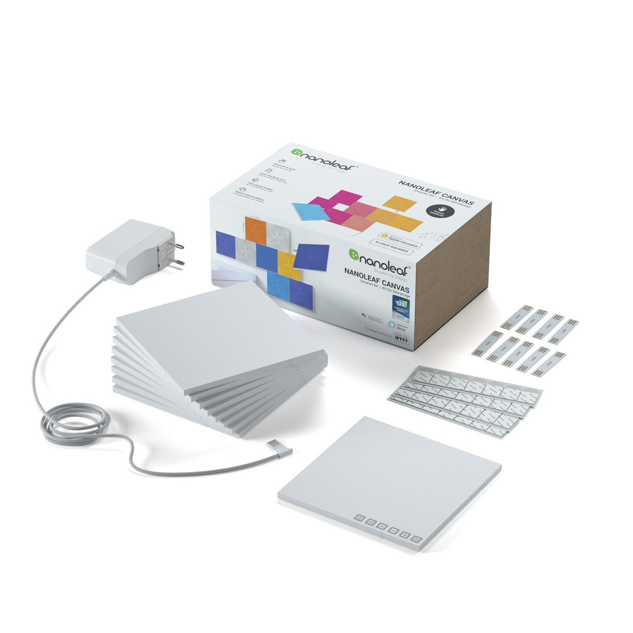 Розумна система освітлення Nanoleaf Canvas Smarter Kit Apple Homekit - 9 шт.