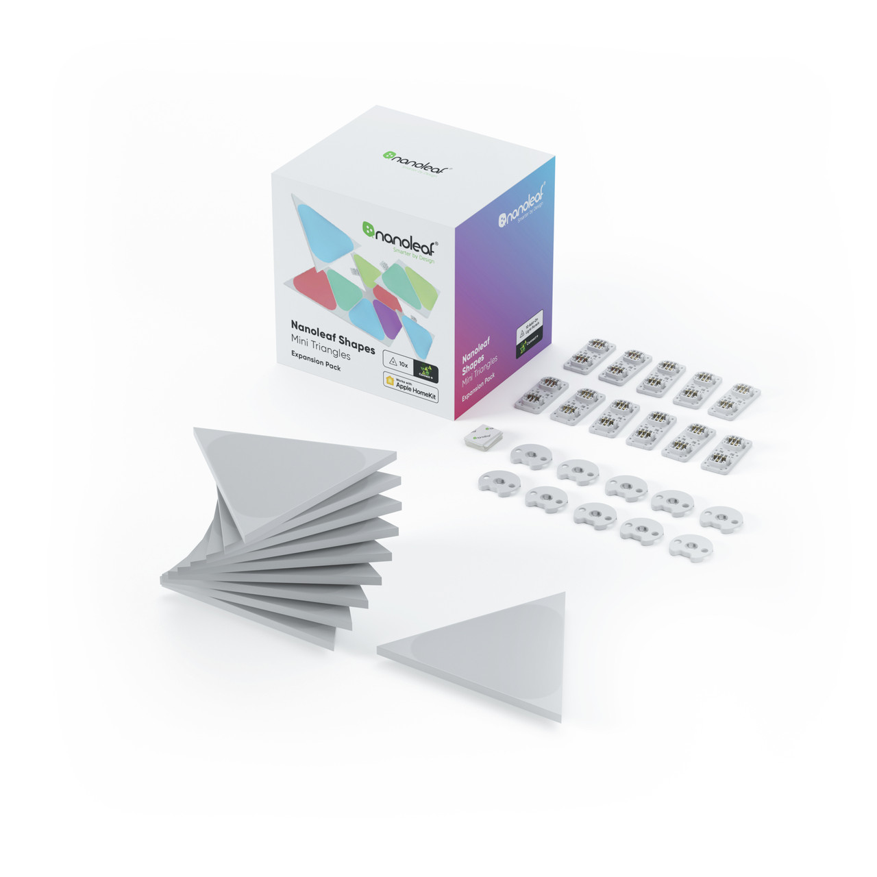 Додаткові панелі Nanoleaf Shapes Mini Triangles Apple Homekit - 10 шт., фото 1