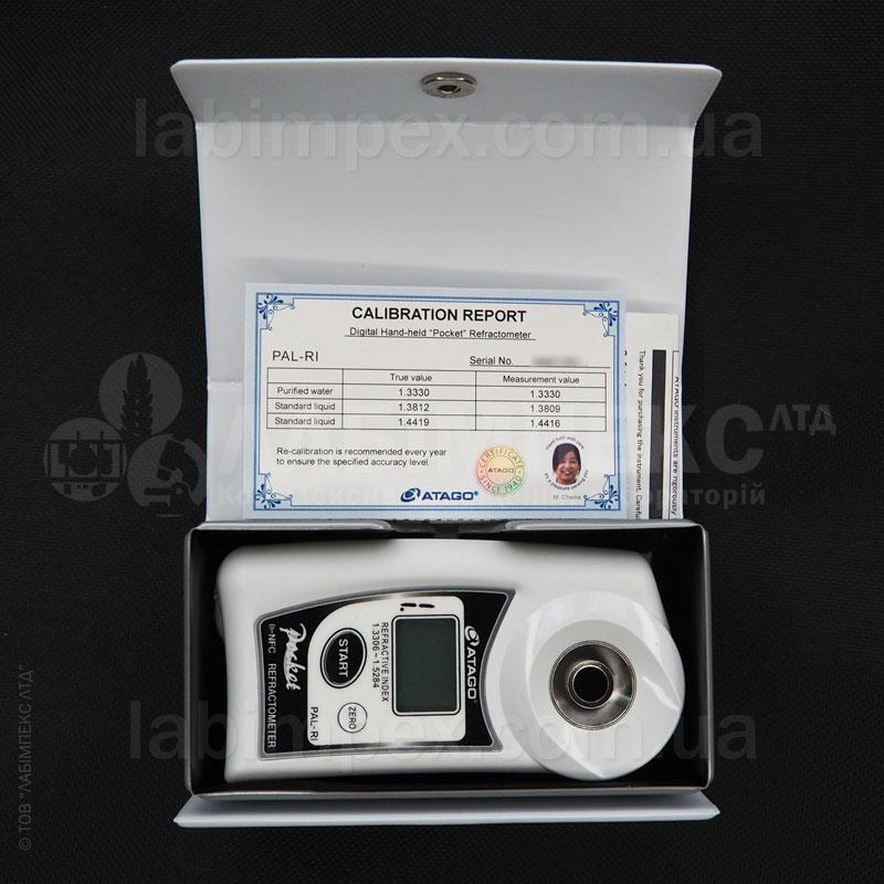 Рефрактометр Atago PAL_RI для визначення індексу заломлення (nD) 1.3306-1.5284 nD ±0.0003, для рослинних олій, реагентів, фото 1