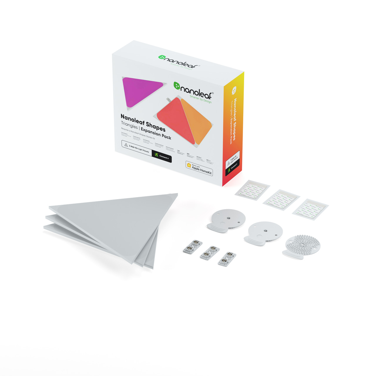 Додаткові панелі Nanoleaf Shapes Triangles Expansion Pack Apple Homekit - 3 шт., фото 1