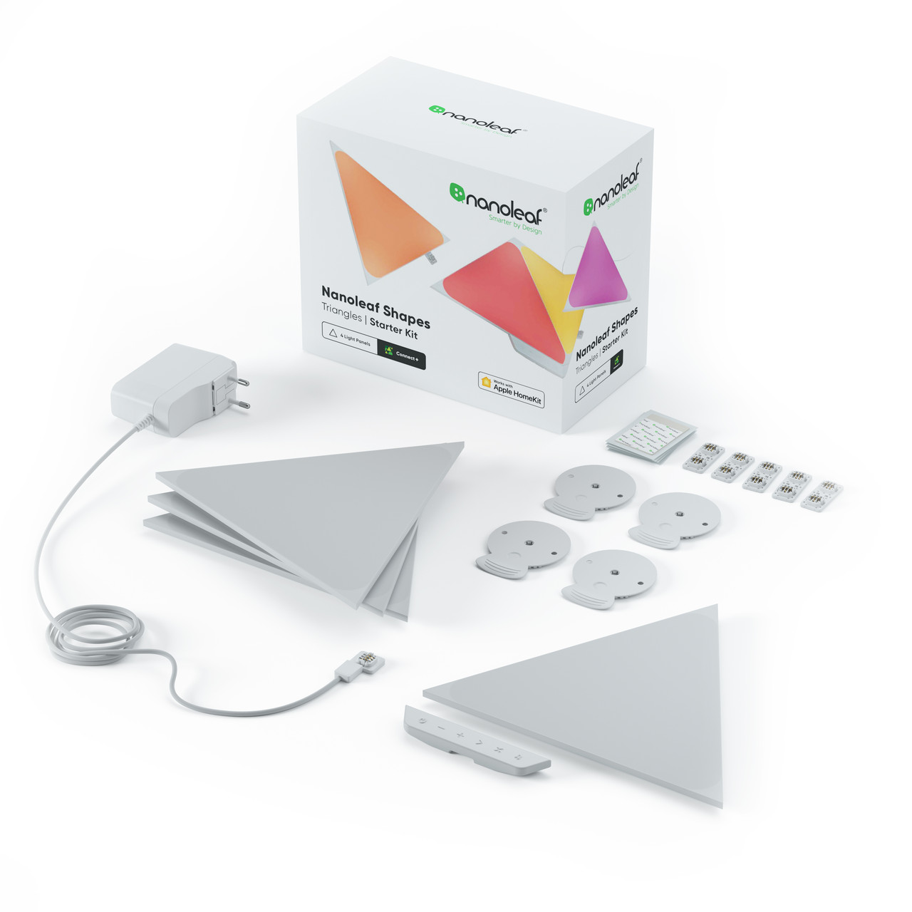Розумна система освітлення Nanoleaf Shapes Triangles Starter Kit Apple Homekit - 4 шт.