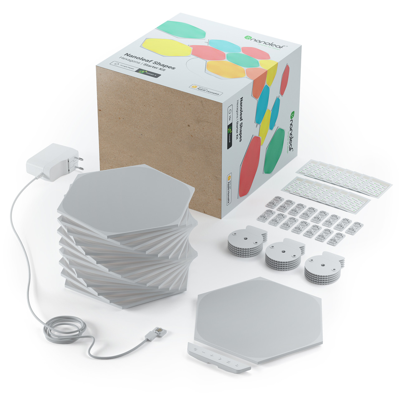 Розумна система освітлення Nanoleaf Shapes - Hexagon Starter Kit Apple Homekit - 15 шт.