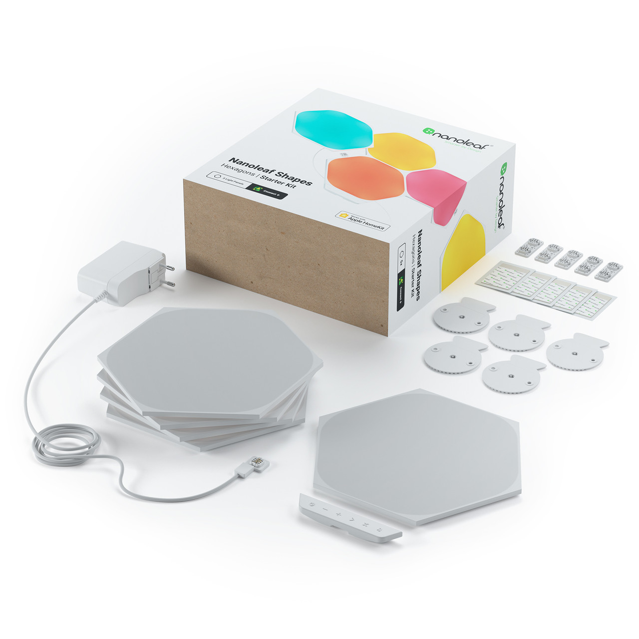 Розумна система освітлення Nanoleaf Shapes - Hexagon Starter Kit Apple Homekit - 5 шт.