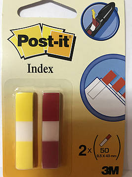3M Post-it Index клейкі вузькі прапорці-закладки