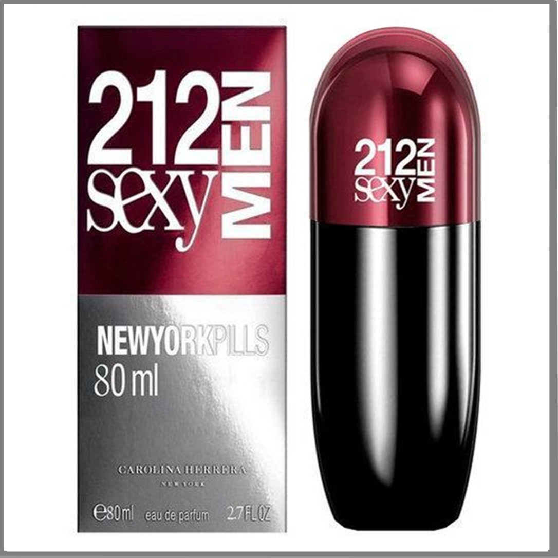 Carolina Herrera 212 Sexy Men Pills туалетна вода 80 ml. (Кароліна Херрера 212 Sexy Мен Пілс)