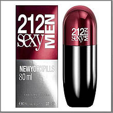 Carolina Herrera 212 Sexy Men Pills туалетна вода 80 ml. (Кароліна Херрера 212 Sexy Мен Пілс)