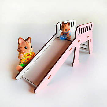 Гірка для ляльок LOL і Пупсів NestWood, рожева