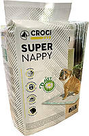 Одноразовые пеленки для собак с ароматом ромашки 57*84 см Croci Super nappy Daisy 30 шт/уп