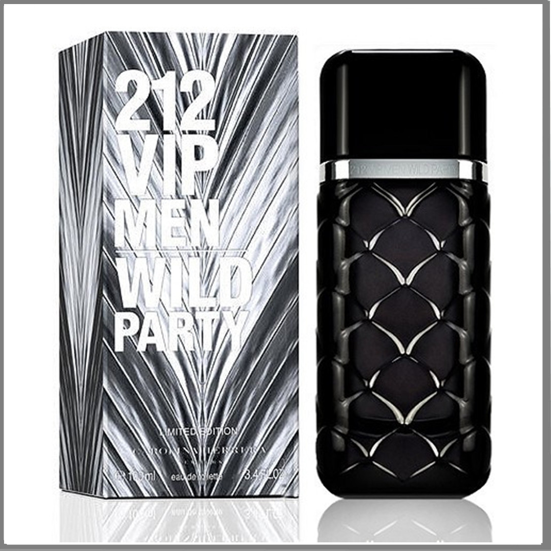 Carolina Herrera 212 VIP Men Wild Party туалетная вода 100 ml. (Кароліна Еррера 212 Віп Мен Вілд Паті)