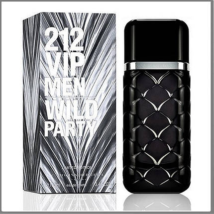Carolina Herrera 212 VIP Men Wild Party туалетная вода 100 ml. (Кароліна Еррера 212 Віп Мен Вілд Паті), фото 1