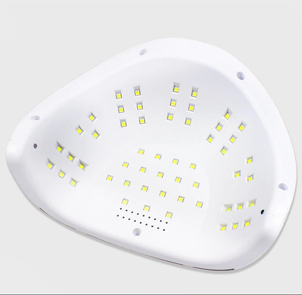 Ультрафіолетова LED-лампа SUN T4 160 Вт для сушіння гель-лаку, гелю, рожева, фото 4
