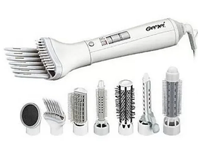 Повітряний багатофункціональний стайлер для укладання волосся 8-в-1 Gemei GM-4832 1000W White