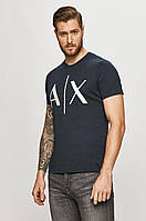 Мужская футболка Armani Exchange, темно-синяя армани