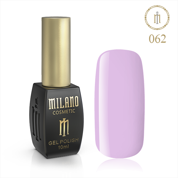 Гель-лак MILANO 10 мл No 062 (Дуже Блідний Фіолетовий)