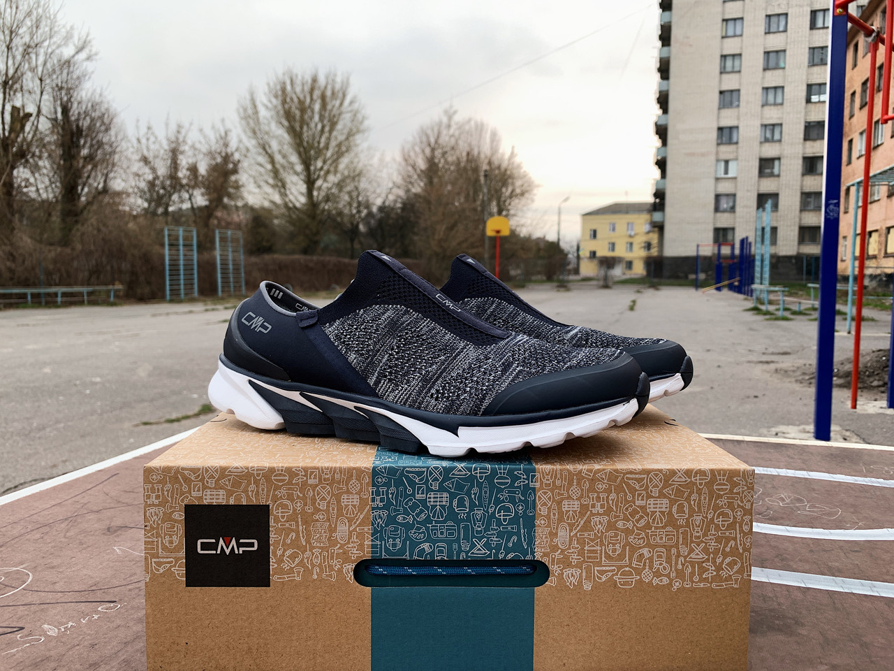 Чоловічі кросівки літні мокасини CMP Knit Jabbah Hiking Shoe 39Q9527-N943 Оригінал
