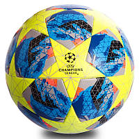 Мяч для футбола №5 PU ламин. Клееный CHAMPIONS LEAGUE FB-0412, Желтый