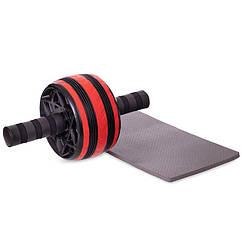 Колесо для преса одинарне ролик для преса Zelart 2540 Red-Black d-14 см