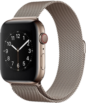 Ремінець Міланська петля (Milanese Loop) для Apple Watch 38 mm/40 mm/41mm (02) Old gold золото