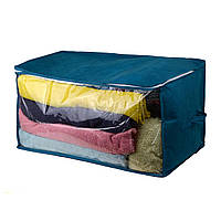 Органайзер з ручками для постільної білизни, рушників, ковдр Зелений