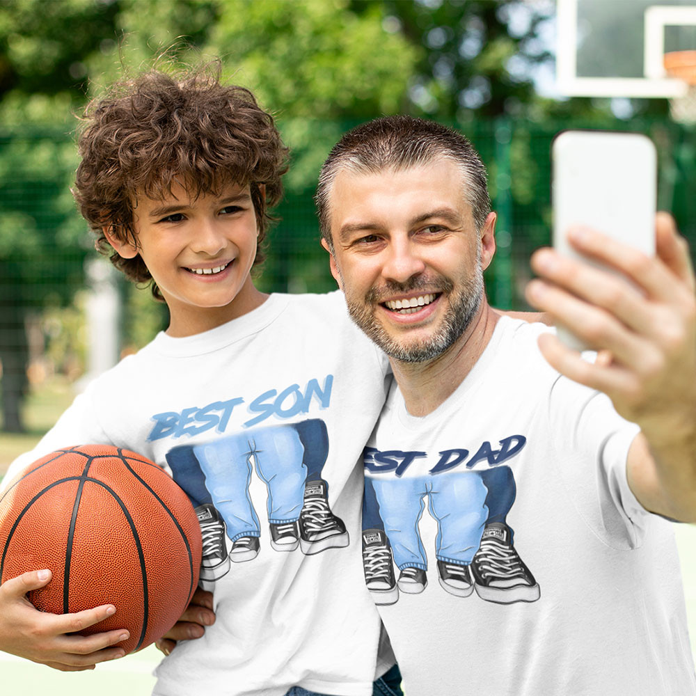 Семейный Family look папа-сын BEST DAD & BEST SON (ID#1414902856), цена:  450 ?, купить на Prom.ua
