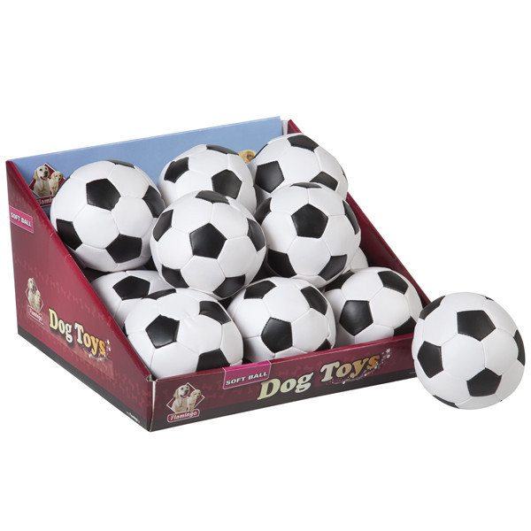 Flamingo Football ФЛАМИНГО ФУТБОЛЬНЫЙ МЯЧ 10см игрушка для собак - фото 1 - id-p1414903784